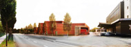 Visualisierung Architektur Wettbewerb Aussen Feuerwehr Weinfelden 2013 2. Platz