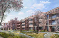 Visualisierung Architektur Wettbewerb Aussen Wohnungsbau Regensdorferstrasse Zuerich 2015